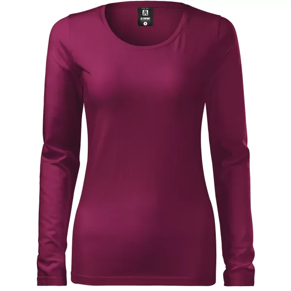  Dámske tričko s dlhým rukávom ALTISPORT NoPrint NP/ALW931 FUCHSIOVÁ 