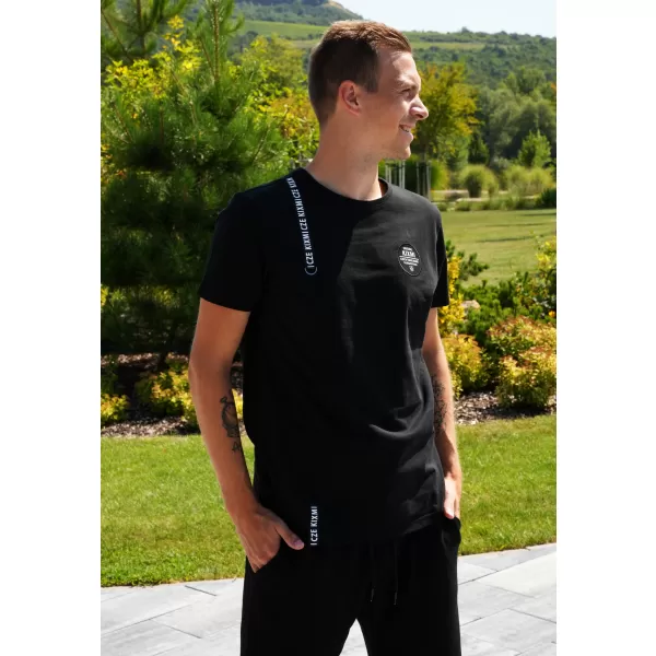  Pánske tričko KIXMI SIMEON čierna 