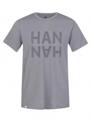 Pánske tričko HANNAH GREM STEEL GRAY MEL/BLACK