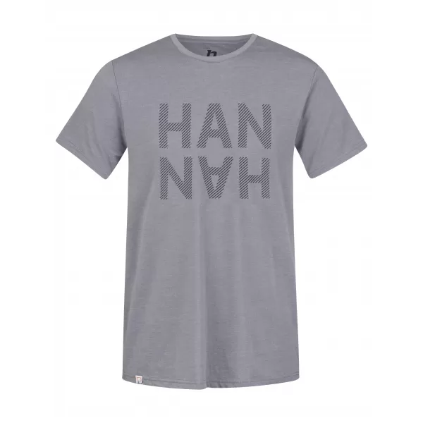  Pánske tričko HANNAH GREM STEEL GRAY MEL/BLACK 