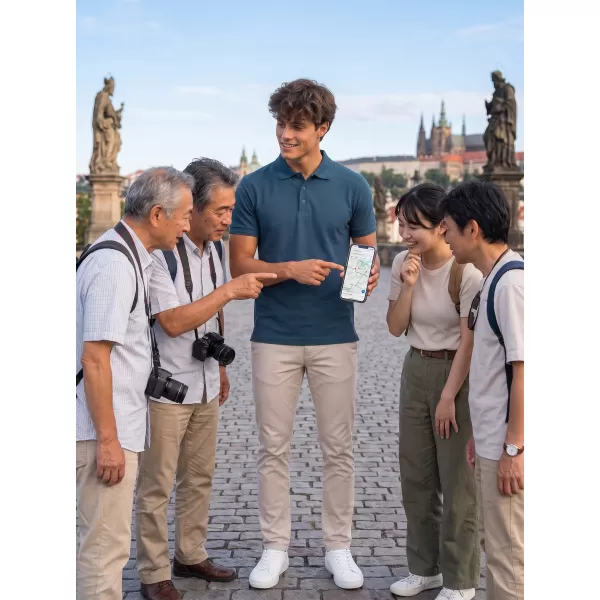  Pánske tričko s golierom ALTISPORT NoPrint NP/ALM302 NÁMORNÁ modrá 