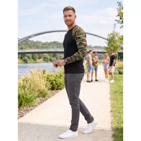  Pánske tričko s dlhým rukávom ALTISPORT NoPrint NP/ALM661 CAMOUFLAGE BROWN 