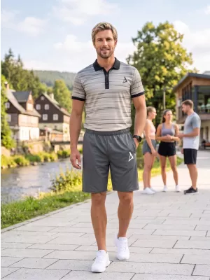 Pánske funkčné kraťasy premium ALTISPORT VOJ/ALM013KRA01 sivá