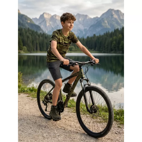  Detské tričko ALTISPORT NoPrint NP/ALK941 CAMOUFLAGE GREEN 
