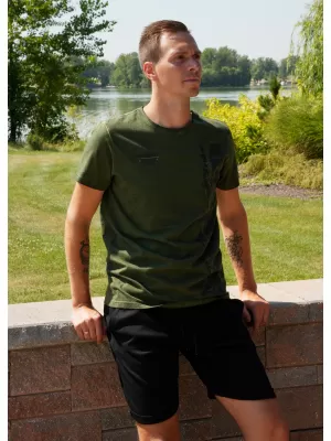 Pánske tričko ALTISPORT CALISTO MILITARY