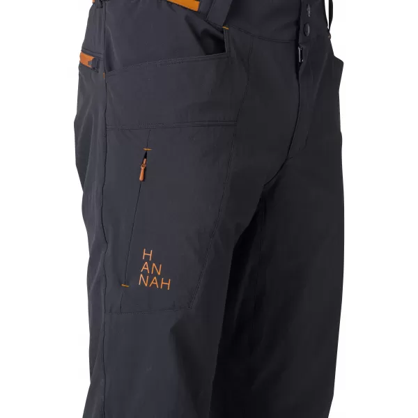  Pánske nohavice HANNAH NIGUEL II ANTHRACITE/ORANGE 