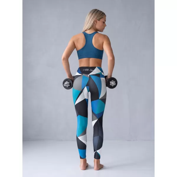  Dámske dlhé legíny premium ALTISPORT VOJ/ALW007LEG01 PETROLEJOVÁ 