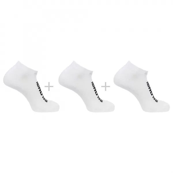  Ponožky SALOMON EVERYDAY LOW 3-PACK LC2086900 BIELA/BIELA/BIELA 