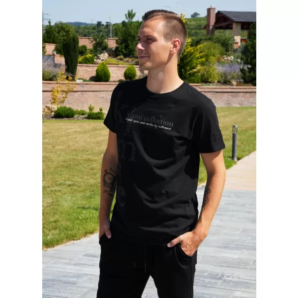  Pánske tričko KIXMI SANDER čierna 