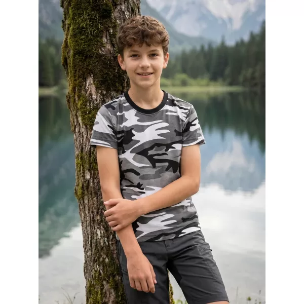  Detské tričko ALTISPORT NoPrint NP/ALK941 CAMOUFLAGE GRAY 