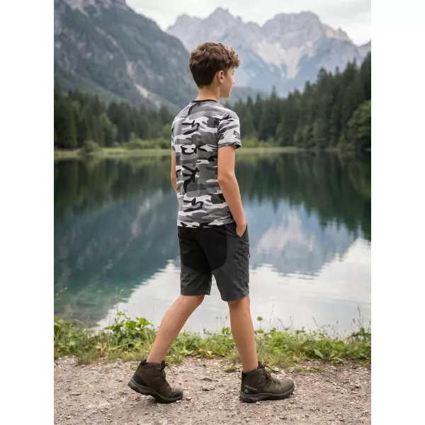  Detské tričko ALTISPORT NoPrint NP/ALK941 CAMOUFLAGE GRAY 
