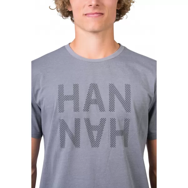  Pánske tričko HANNAH GREM STEEL GRAY MEL/BLACK 