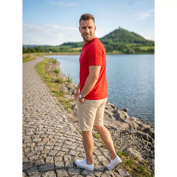  Pánske tričko SAM 73 MILHOUSE MT 836 červená 