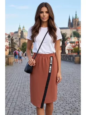 Dámska sukňa KIXMI SIBILA hnedá