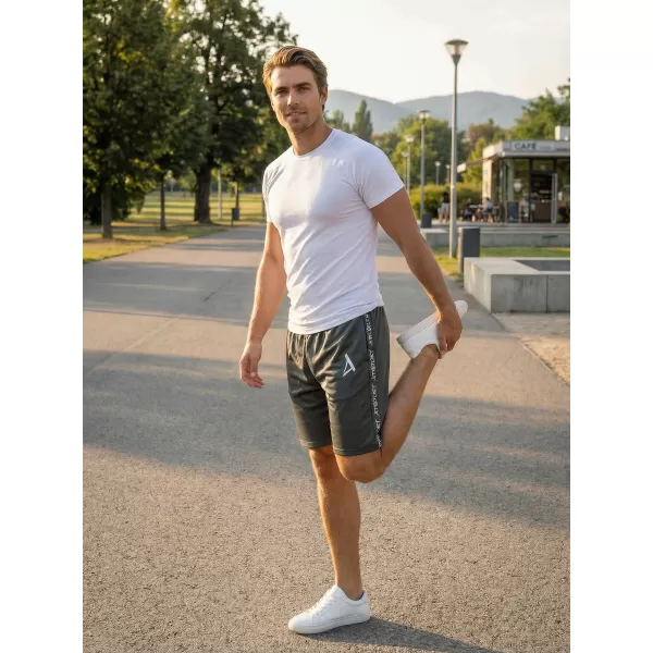 Pánske funkčné kraťasy premium ALTISPORT VOJ/ALM021KRA01 sivá 