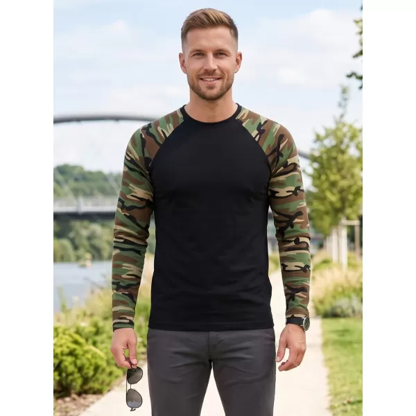  Pánske tričko s dlhým rukávom ALTISPORT NoPrint NP/ALM661 CAMOUFLAGE BROWN 