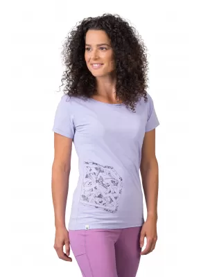 Dámske tričko HANNAH ZOEY II PURPLE HEATHER