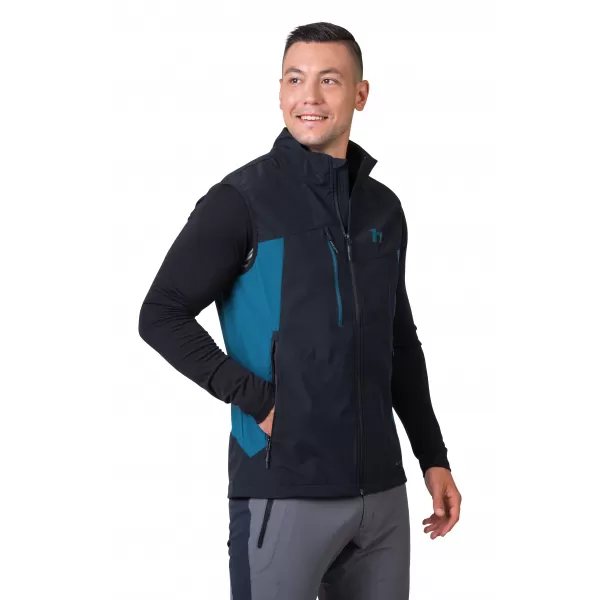  Pánska vesta HANNAH CARSTEN VEST ANTHRACITE/SAILOR BLUE 