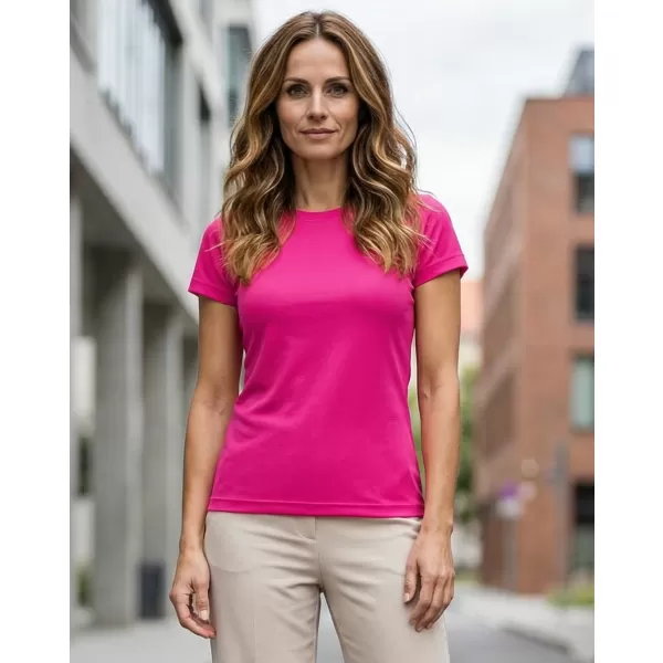  Dámske funkčné tričko ALTISPORT NoPrint NP/ALW041 NEON PINK 