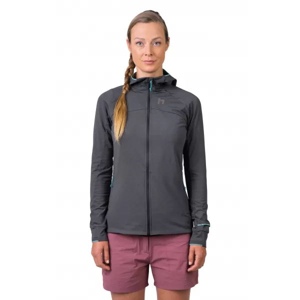  Dámska mikina HANNAH ELI HOODY ANTHRACITE MEL 