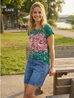Dámske tričko KIXMI SAMANTHA ZELENÁ