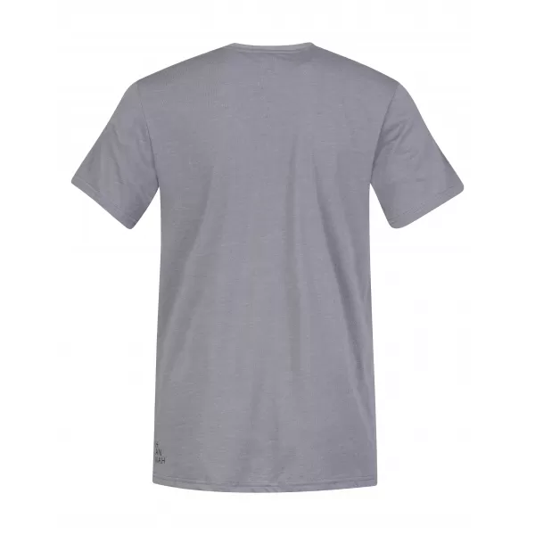  Pánske tričko HANNAH GREM STEEL GRAY MEL/BLACK 