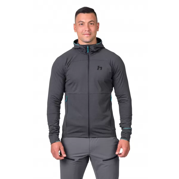  Pánska mikina HANNAH ETHAN HOODY ANTHRACITE MEL 