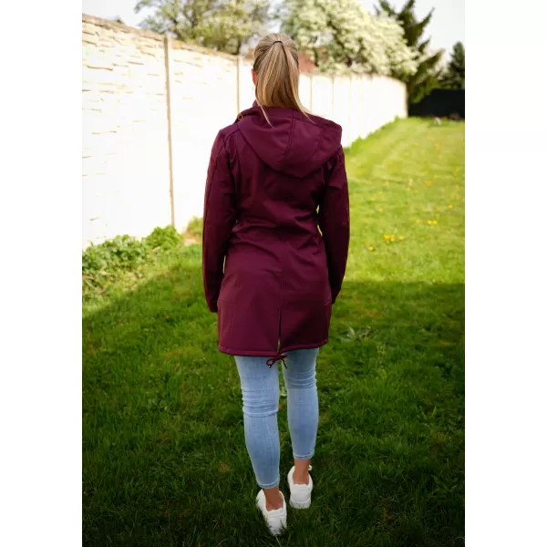  Dámsky softshellový kabát ALTISPORT CIARA BORDOVÁ 