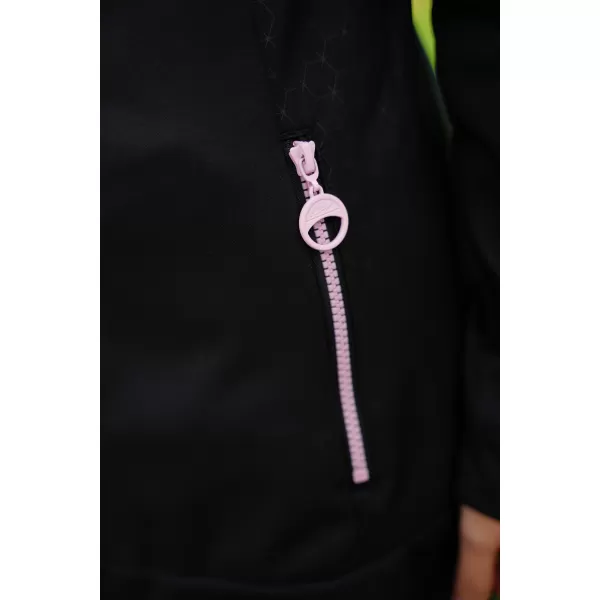  Dámsky softshellový kabát ALTISPORT CIARA ČIERNA/RUŽOVÁ 