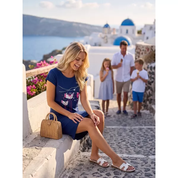  Dámske šaty ALTISPORT ALW043178 POĽNOČNÁ modrá 