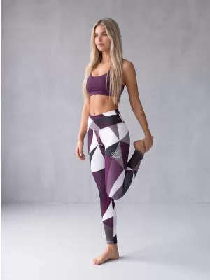 Dámske dlhé legíny premium ALTISPORT VOJ/ALW007LEG01 fialová
