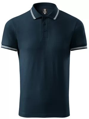 Pánske tričko s golierom ALTISPORT NoPrint NP/ALM912 NÁMORNÁ modrá