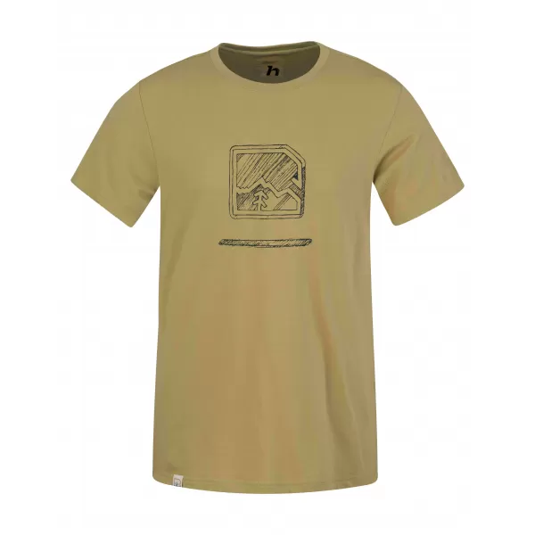  Pánske tričko HANNAH MIKO KHAKI/ANTHRACITE 