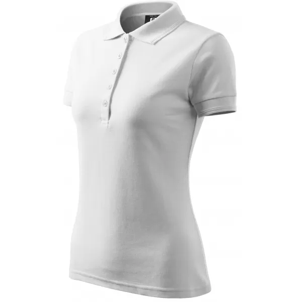  Dámske tričko s golierom ALTISPORT NoPrint NP/ALW012 biela 