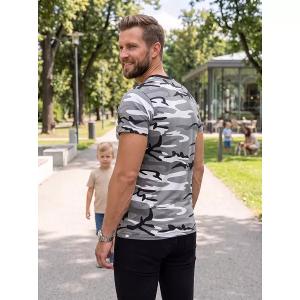  Pánske tričko ALTISPORT NoPrint NP/ALM441 CAMOUFLAGE GRAY 