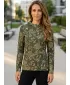 Dámska funkčná mikina premium ALTISPORT VOJ/ALW025MI01 MILITARY