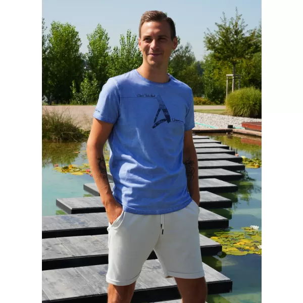  Pánske tričko ALTISPORT CADMAN modrá 