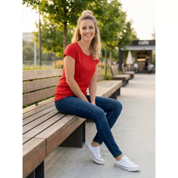  Dámske tričko ALTISPORT NoPrint NP/ALW021 červená 