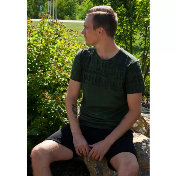  Pánske tričko KIXMI SENON MILITARY 