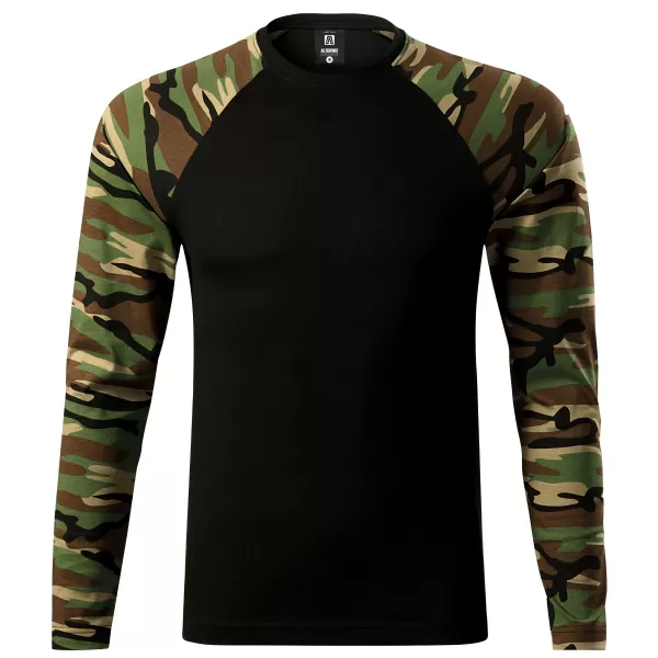  Pánske tričko s dlhým rukávom ALTISPORT NoPrint NP/ALM661 CAMOUFLAGE BROWN 