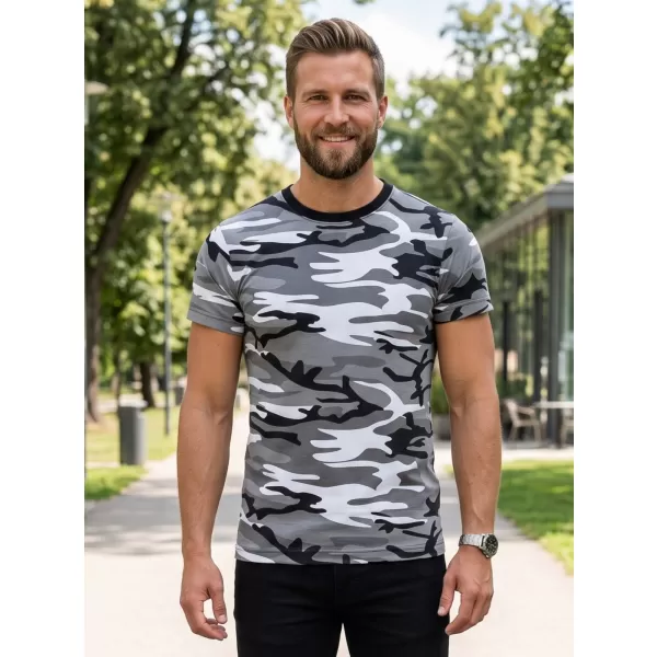  Pánske tričko ALTISPORT NoPrint NP/ALM441 CAMOUFLAGE GRAY 