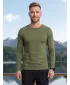 Pánske tričko s dlhým rukávom ALTISPORT NoPrint NP/ALM911 KHAKI