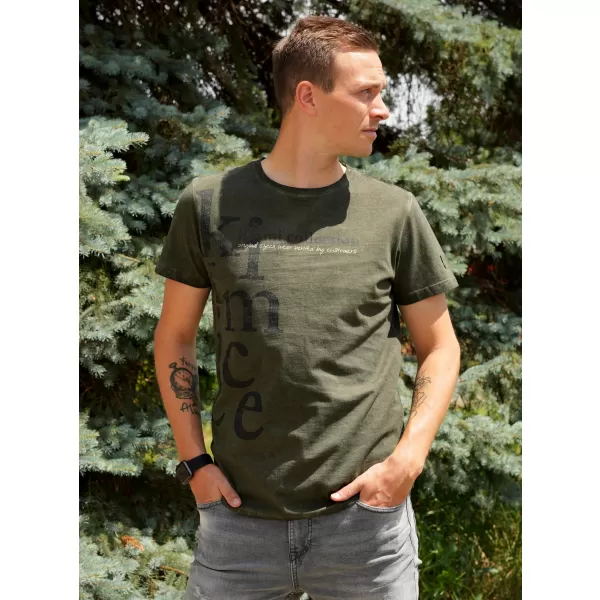  Pánske tričko KIXMI SANDER KHAKI 