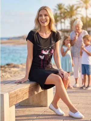 Dámske šaty ALTISPORT ALW043178 ČERNORUŽOVÁ