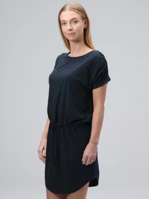 Dámske šaty LOAP BUGATELA CLW2477 TMAVO modrá