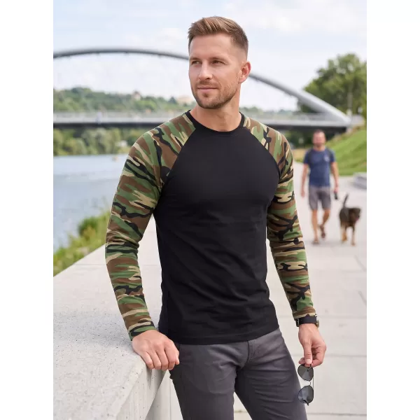  Pánske tričko s dlhým rukávom ALTISPORT NoPrint NP/ALM661 CAMOUFLAGE BROWN 