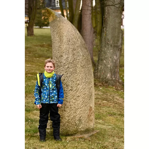  Detská fleecová mikina WAMU BAGR modrá 