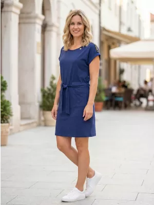 Dámske šaty ALTISPORT CETTA TMAVO modrá
