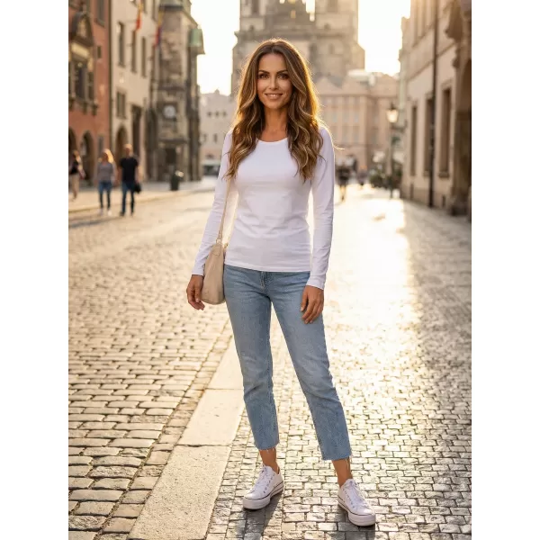  Dámske tričko s dlhým rukávom ALTISPORT NoPrint NP/ALW931 biela 