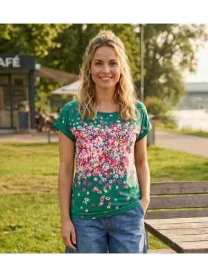 Dámske tričko KIXMI SAMANTHA ZELENÁ